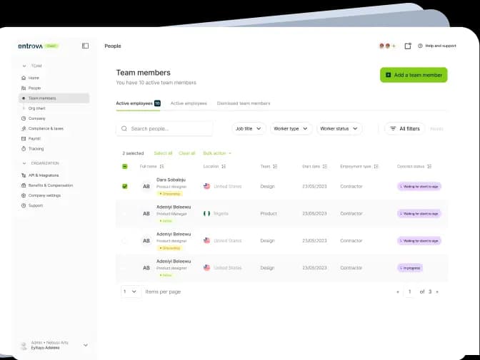 Team Dashboard